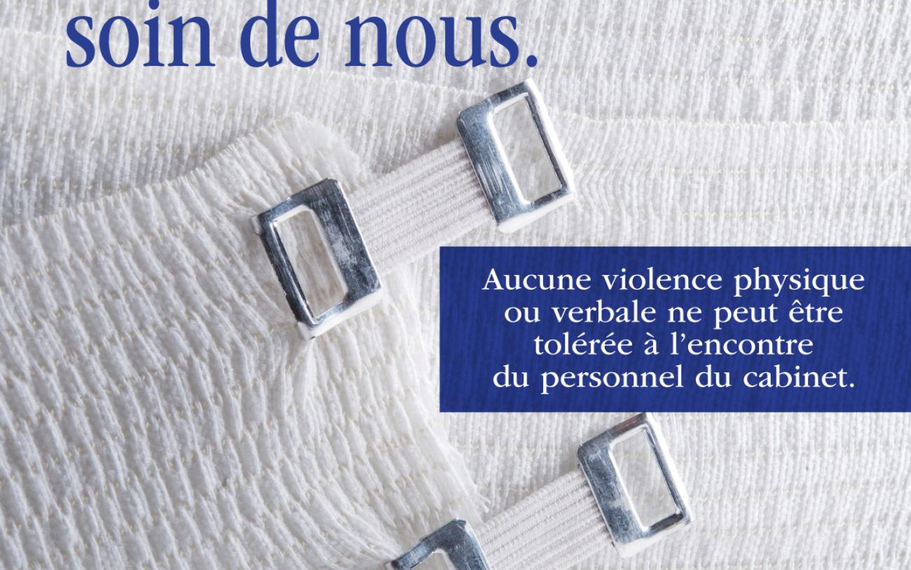 Affiche "nous prenons soin de vous, merci de prendre soin de nous" Affiche "nous prenons soin de vous, merci de prendre soin de nous"